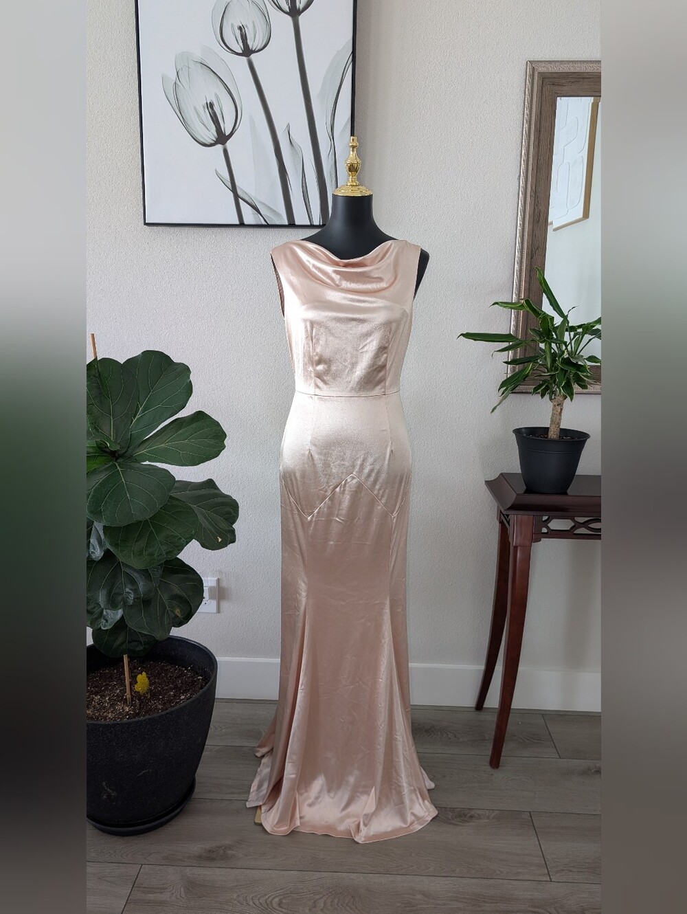 MUXXN Elegant Sleeveless Crew Neck Formal Bodycon Mermaid Evening - M